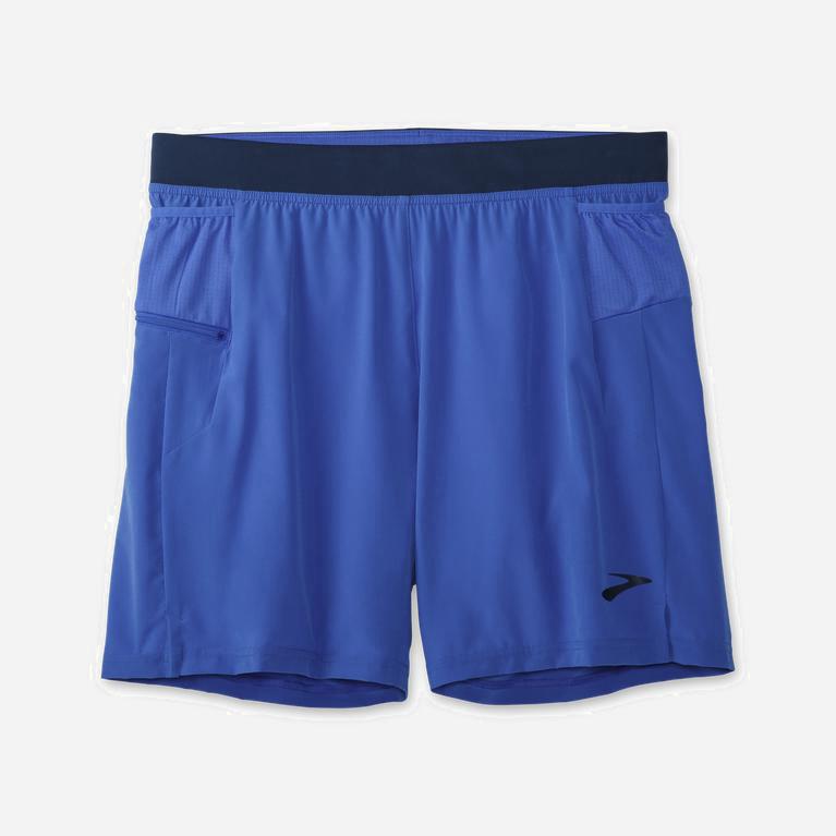 Brooks Sherpa 7 2-In-1 Løpeshorts Herre Online - Blå/Indigo/Marineblå - Norge (HQY974306)